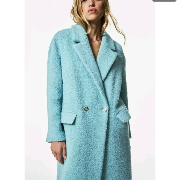 Zara Wool Coat -Limited edition Sky Blue 8357-477 . Bloggers Favorit - Picture 3 of 16